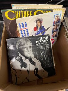 Bulk lot of over 40 vinyl records