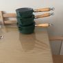 Green cast iron saucepans Image 2