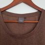 Cognac coloured T-shirt, Size L Image 2