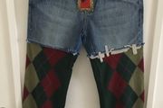 2B funky three quarter length jeans 30 inch waist and full length waist to hem is 31 inches new with tags made in Greece FREE STANDARD POSTAGE INCLUDED