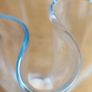 Vintage Hand Blown Clear Crystal Stretched Art Glass Vase, Made in Poland Image 3