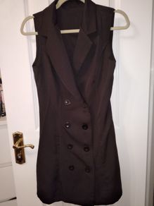 sleeveless blazer dress