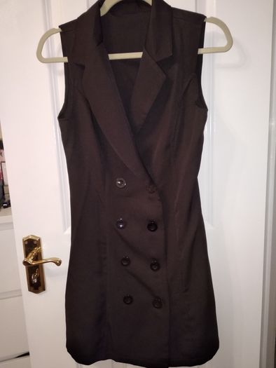 sleeveless blazer dress