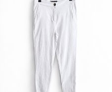 Pre Owned Marc Angelo White Cropped Trousers