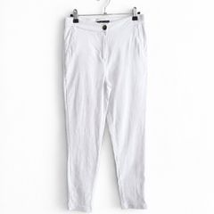 Pre Owned Marc Angelo White Cropped Trousers