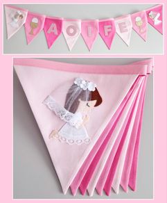 Beautiful Personalised Communion Bunting