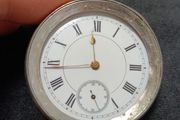 old pocket watch made of 935 silver