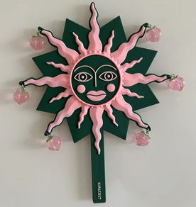 C-Beauty Girlcult Peach Festival Collection Hand Held Mirror
