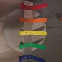 heavy metal coloured coat hooks