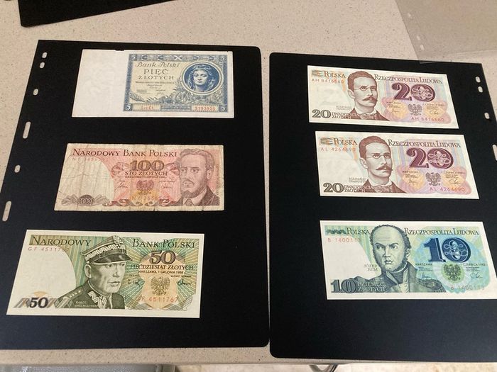 Poland banknotes lot of 6