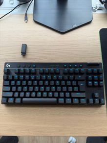 Logitech G Pro X TKL Gaming Keyboard - Black, US Layout - Mint, Boxed with Travel Case