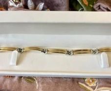 14k Solid Gold TwoTone Bracelet