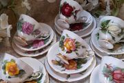 Vintage  Paragon "Six World Famous Rose" tea trios