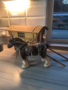 VINTAGE Wagon & Horse
