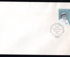 1982 Ireland Paris, Philexfrance Stamp Exhibition Cancel tying 22p Padraic O'Conaire Commemorative Stamp on Plain Cover