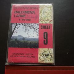 1989 'Ballymena, Larne' Ordnance Survey Folding Map from Discoverer Series