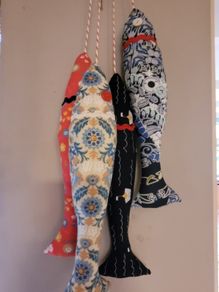 Fabric Fish Hanging