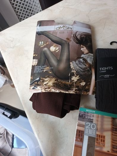 Ladies Tights- Different Colours & Styles X 12 Pairs.  Size -  Medium.   B.N.W.T.