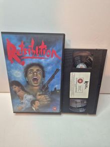 Retribution 1987 Big Box VHS Mint Condition Cult 80s Horror PlayTested & Mold-Free