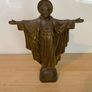 Vintage Bronze Christ the Redeemer statue Image 3