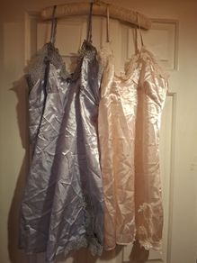 2 satin lingerie dresses