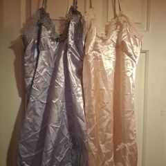 2 satin lingerie dresses