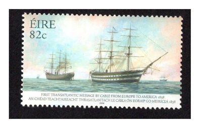2008 Ireland 150th Anniversary of the First Transatlantic Message by Cable from Europe to America Commemorative Stamp Mint Never Hinged (MNH)