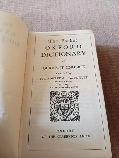 1965 The Pocket Oxford Dictionary of Current English. Lexicon. Vintage.