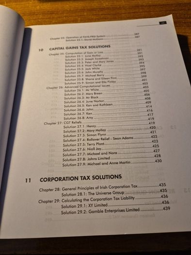 Irish Taxation. Law and Practice. Irish Tax Institute. Volume 2. 15th Edition. Assignments, Questions & Solutions.