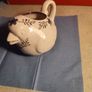 Painted Ceramic Bird Creamer STAMPED M & B Image 8