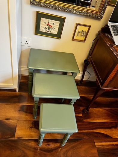 Vintage Nest of Tables GREEN