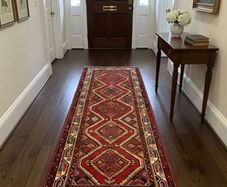 Beautiful Persian Hamadan Hand Knotted Runner Rug Carpet