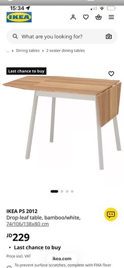 ikea dropleaf table