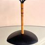 Laurids Lonborg 3 Arm Candle Holder, Rattan & Metal, Danish Mid-Century Image 2
