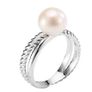 Perlaviva Genuine Freshwater Pearls in Rhodium-Plated 925 Silver Ring Image 7