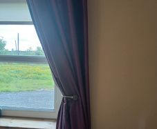 Plum curtains