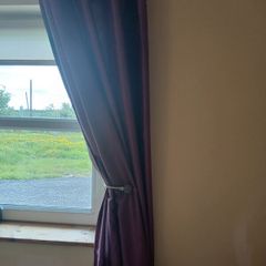 Plum curtains
