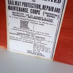 Irish Army 1923 Recruitment Notice ( Rpr&mc ) Poster Ireland