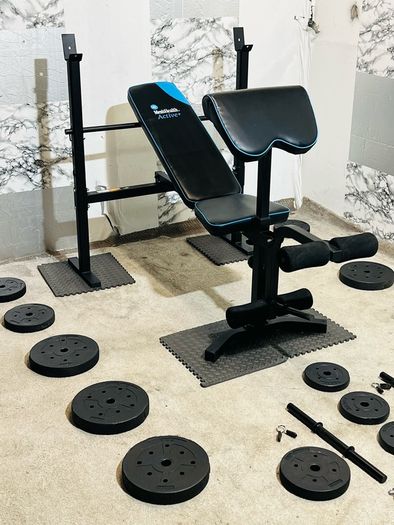 Multi Function Weight Bench Weights Barbell Dumbbells