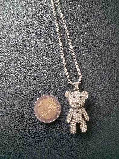 Teddy Bear Pendant and chain NEW