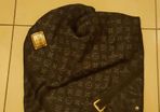 Louis vuitton black denim silk scarf