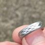 Mid Century Sterling Silver wedding Ring Image 10