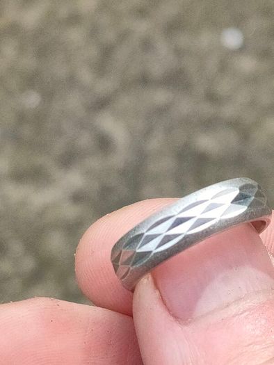 Mid Century Sterling Silver wedding Ring