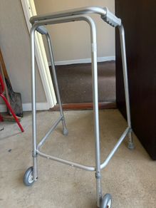 Zimmer frame Aluminium Walking Frame With Wheels Adjustable Height