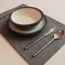 Felt Placemats 17 x 11 inch. Rectangle Place Mat With Rounded Corners Felt Table Mats Set of 4 Image 3