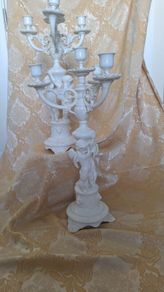 Large glazed candelabra