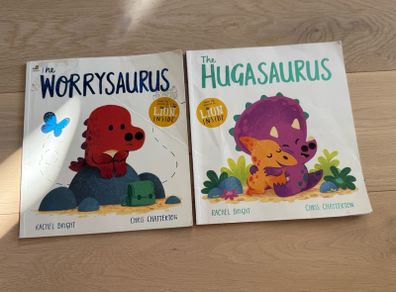Rachel bright The Hugasaurus and The Worrysaurus