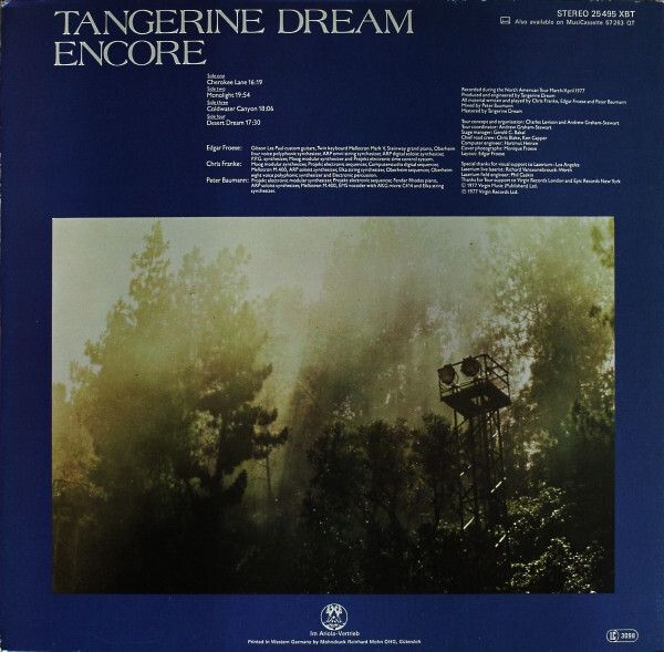 Tangerine Dream  Encore X2LPS
