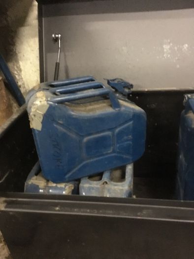Petrol metal jerry can