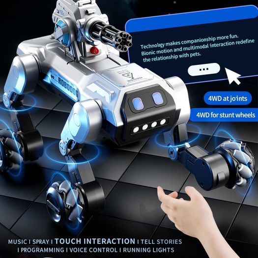 Ai Touch Sensor Shooting Intelligent Robot Dog